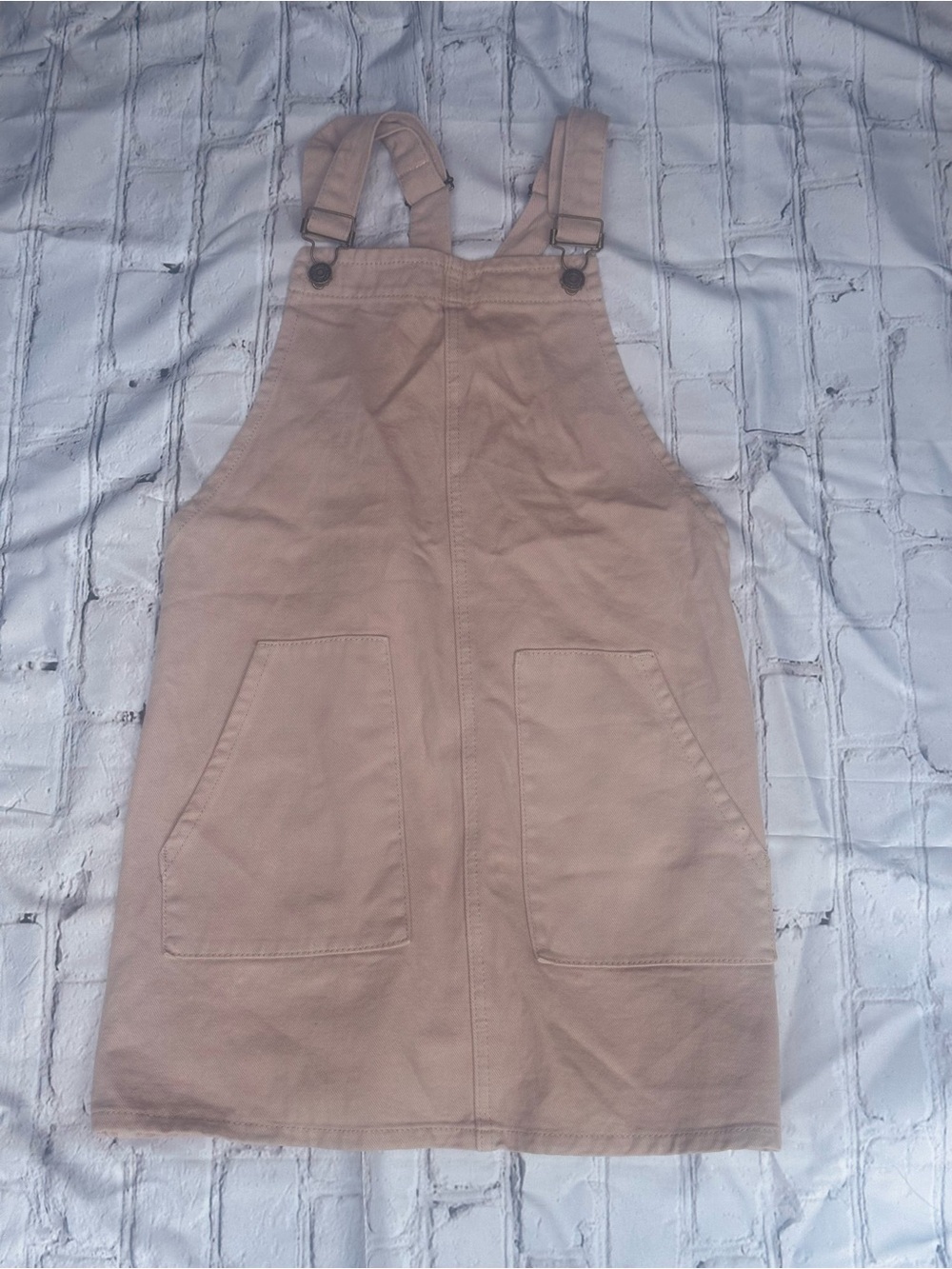 Pale Pink Denim Overall Dress by Sadie & Sage, size S, GUC